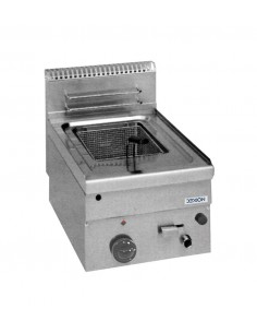 Friggitrice professionale a gas con 1 vasca litri 8 -...