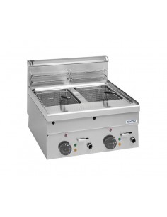 Friggitrice professionale elettrica con 2 vasche litri...