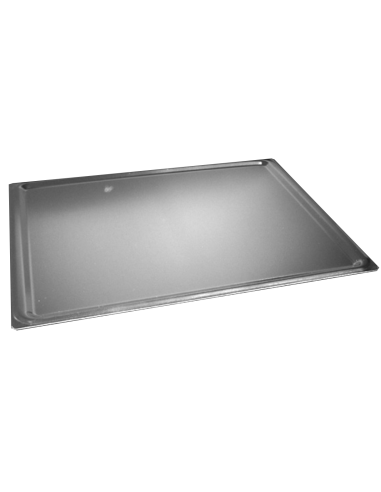 Tray - Natural aluminium - Ideal for oven - cm 43 x 32 x 1 h