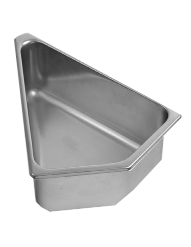 Container - Triangular - Stainless steel - Capacity 4 lt - cm 33 x 12 h