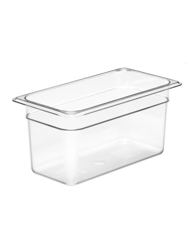 Ice cream container - Transparent polycarbonate - Dimensions cm 36 x 16.5 x 12 h