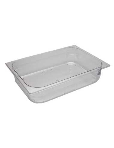 Ice cream container - Transparent polycarbonate - Dimensions cm 36 x 25 x 8 h