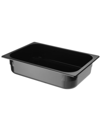 Contenedor de crema de hielo - Policarbonato negro - Dimensiones cm 36 x 25 x 8 h