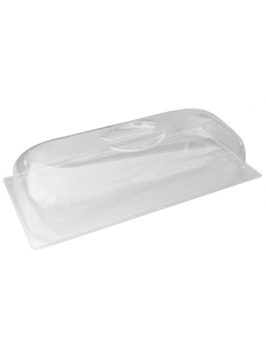 Cover for ice cream container - Polycarbonate - A dome - Dimensions cm 36 x 16.5