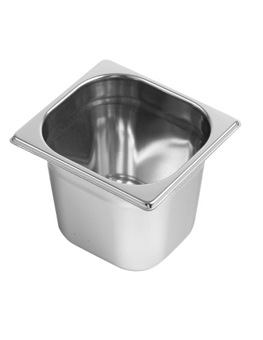 Container - Stainless steel - Gastronorm 1/6 H 6.5
