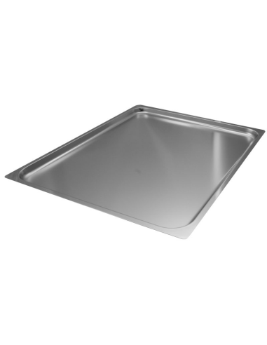 Canvas - Flat edge - Stainless steel - Gastronorm 2/1 - cm 65 x 53 x 2 h