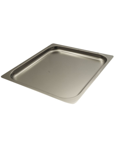 Canvas - Flat edge - Stainless steel - Gastronorm 2/3 - cm 34.5 x 32.5 x 2 h