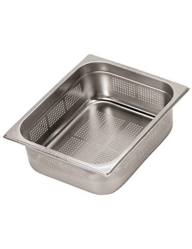 Contenitore - Acciaio inox - Forato - Gastronorm 1/2 H 2