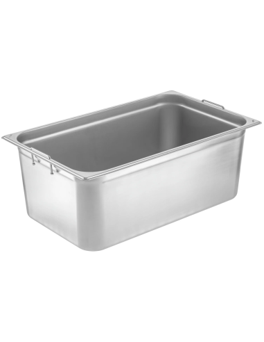 Container - Stainless steel - Retractable handles - Gastronorm 1/1 H 6.5