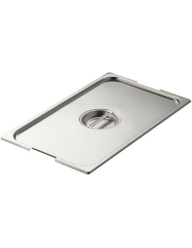 Coperchio - Acciaio inox AISI 304 - Spacco per maniglie - Dimensioni GN 1/1