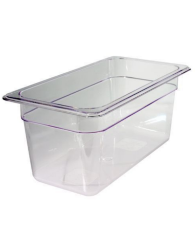 Container - Polycarbonate - Gastronorm 1/3 - Capacity 3.8 lt - Dimensions 32.5 x 17.6 x 10 h cm