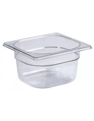 Container - Polycarbonate - Gastronorm 1/6 - cm 17.6 x 16.2 x 6.5h