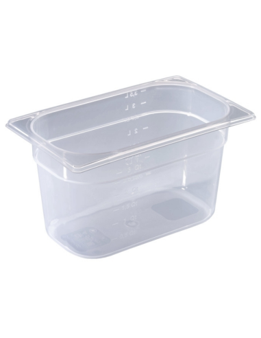 Container - Polypropylene - Gastronorm 1/4 - cm 26.5 x 16.2 x 6.5 h