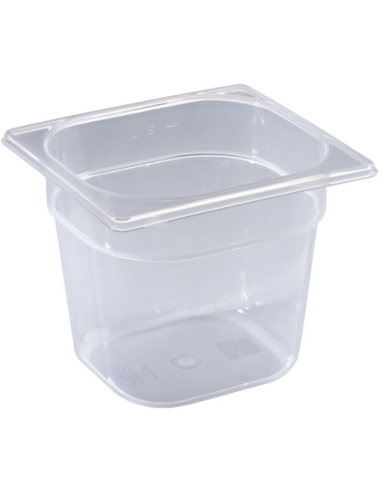 Container - Polypropylene - Gastronorm 1/6 - Dimensions 17.6 x 16.2 x 20h cm
