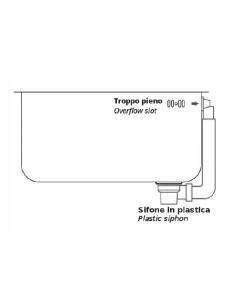 Rectangular sink - A weld - Acciaio inox AISI 304 -... 2