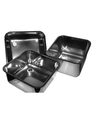 Rectangular sink - A weld - Acciaio inox AISI...