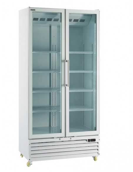 Refrigerated display cabinet with glass door – 690 Lt – 0/+10 °C – 94 x 63.5 x 198.3 cm h