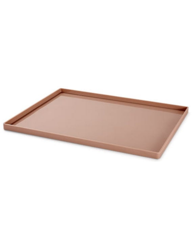 Baking tray in full aluminum - Silicone coated - Dimensions 60 x 40 x 2 h cm