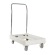 Transport trolley in polyethylene with chromed handle