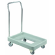 Transport trolley in polyethylene with chromed handle