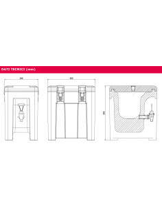 Container isotémico - Bebidas 4.3 lt - Desde -30°C a... 2