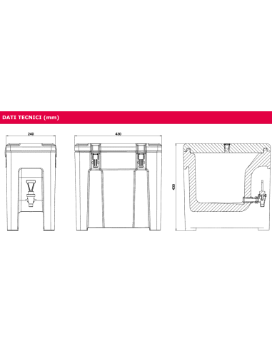 Isothermic container - Drinks 10 lt - From...