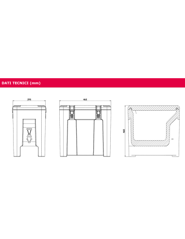 Isothermal container for liquids - Capacity...
