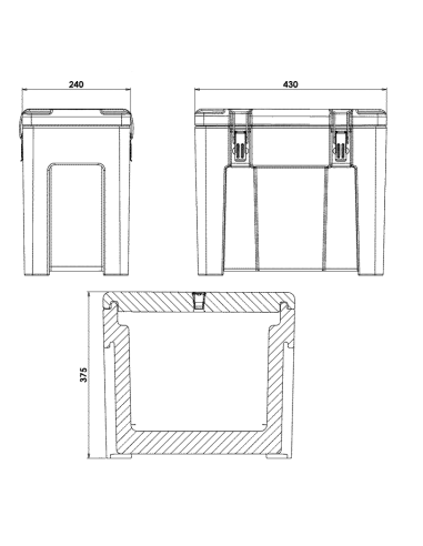 Contenedor isotérmico - Líquidos 13 lt - De...