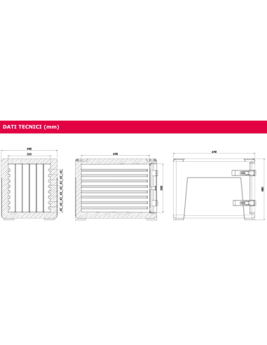 Contenedor isotérmico - Capacidad 68 lt - De...