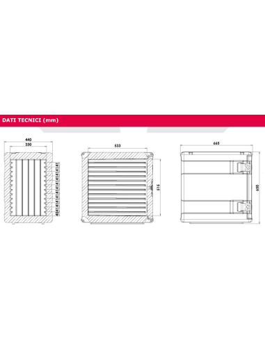 Isothermal container - Capacity 90 lt - From...