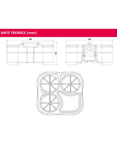 Isothermal container - N. 4 rooms - From -30° C...