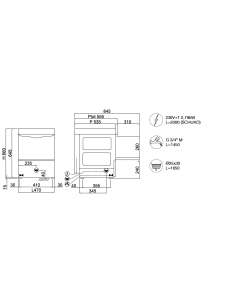 Electronic Washers - Basket cm 35x35 - cm 42 x 48.5 x 66 h 2