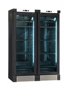 Vino frigorífico - Negro - Doble temperatura - cm 129.5 x...