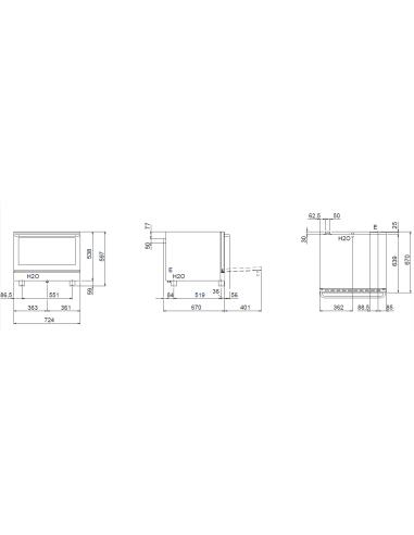 Horno eléctrico - Grill - N. 4 x GN 1/1 - cm...