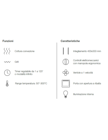 Electric oven - N. 4 x cm 43.3 x 33.3 - cm 55.7...