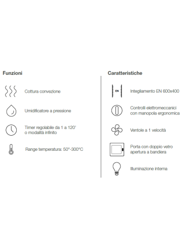 Electric oven - N. 6 x 60 x 40 cm - cm 83.3 x...