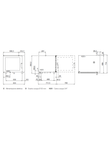 Forno elettrico - N. 6 x cm 60 x 40 - cm 83.3 x...