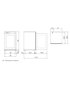 Proofer for 8 trays 43.3 x 33.3 cm or GN 2/3 2