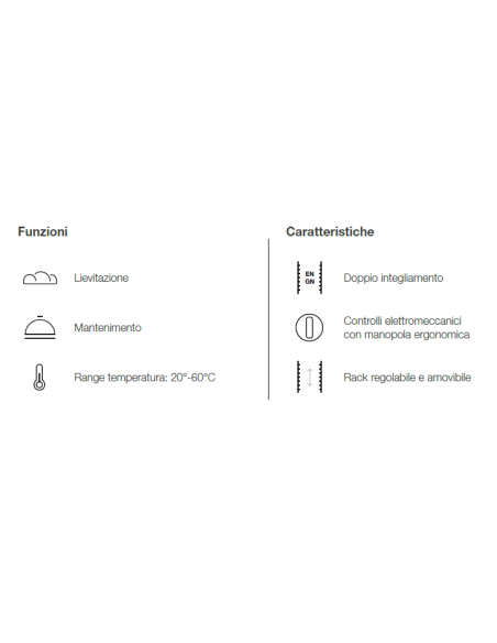 Lievitatore da 8 teglie cm 43.3 x 33.3 o GN 2/3 Lievitatore da 8 teglie cm 43.3 x 33.3 o GN 2/3