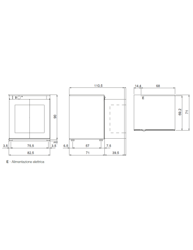 Proofer for 8 GN 1/1 or 60x40 cm trays