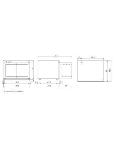 Lievitatore a due colonne da 6+6 teglie GN 1/1 o cm 60x40
