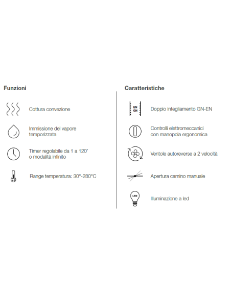 Electric oven - N.10 x GN 1/1 - cm 90.5 x 84.5 x 110h