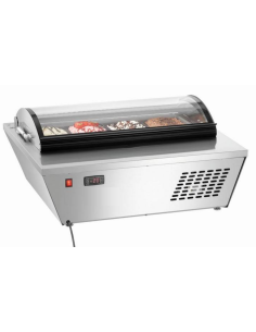 Vetrina per gelato - Capacità 4 contenitori x 6,5 lt - cm...