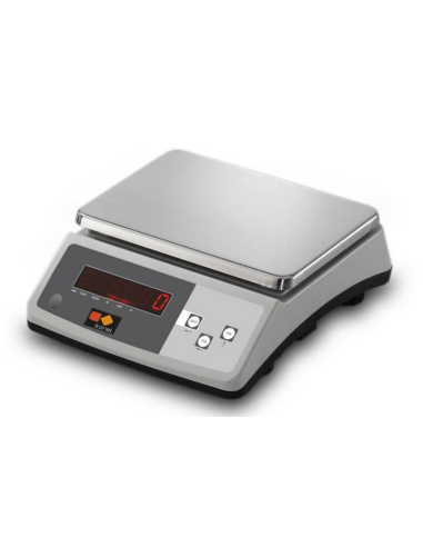 Electronic balance - Capacity 30 kg - Division 1 g. - cm 25.5 x 30 x 11 h