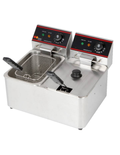 Freidora eléctrica - Capacidad lt 4 +4 - cm 43.5 x 37.5 x...