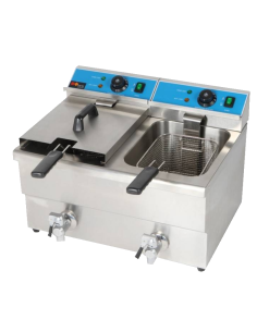 Freidora eléctrica - Capacidad lt 8+8 - cm 58 x 43.5 x...
