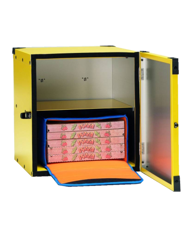 Caja de pizza dura - No aislada - 2 bolsas 33 Ø - cm 46 x 47 x 50 h