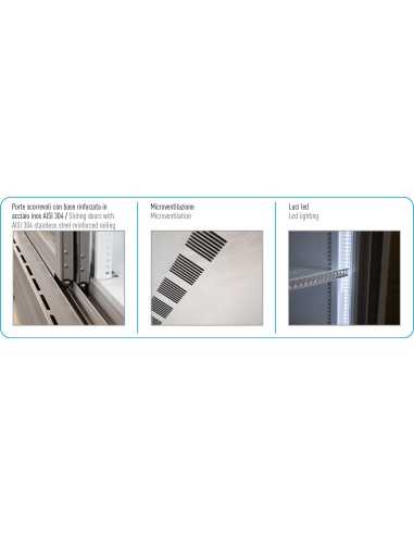 Frigorífico armario - Capacidad lt 607 - cm 94...