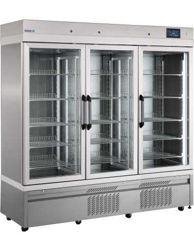 Frigorifero farmaci - N.3 porte vetro - Capacità 1310 lt - cm 197 x 64 x 201 h