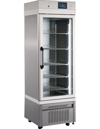 Refrigerador medicamentos - N.1 puertas de cristal - Capacidad 250 lt - cm 46 x 64 x 201 h